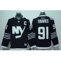 Islanders #91 John Tavares Black Alternate Stitched Jersey