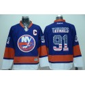 Islanders #91 John Tavares Baby Blue USA Flag Fashion Stitched Jersey