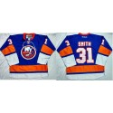 Islanders #31 Billy Smith Baby Blue Home Stitched Jersey