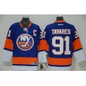 Islanders #91 John Tavares Light Blue Stitched Jersey