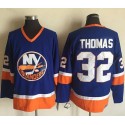 Islanders #32 Thomas Baby Blue CCM Throwback Stitched Jersey