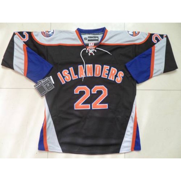 Islanders #22 Mike Bossy Black Third Stitched Jersey