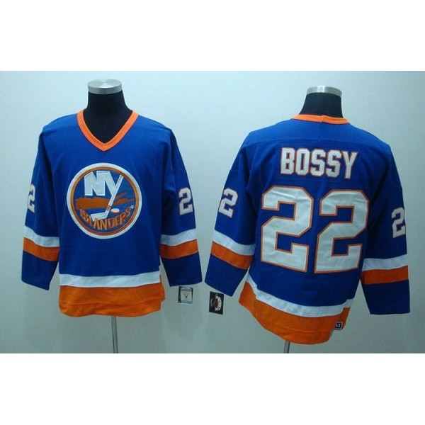 Islanders #22 Mike Bossy Stitched Third Light Blue Jersey