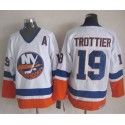 Islanders #19 Bryan Trottier White CCM Throwback Stitched Jersey