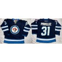 Jets #31 Ondrej Pavelec Dark Blue Stitched Jersey