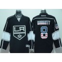Kings #8 Drew Doughty Black USA Flag Fashion Stitched Jersey