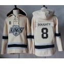 Kings #8 Drew Doughty Cream Sawyer Hooded Sweatshirt Stitched Jersey