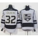 Kings #32 Jonathan Quick Gray Alternate Stitched Jersey