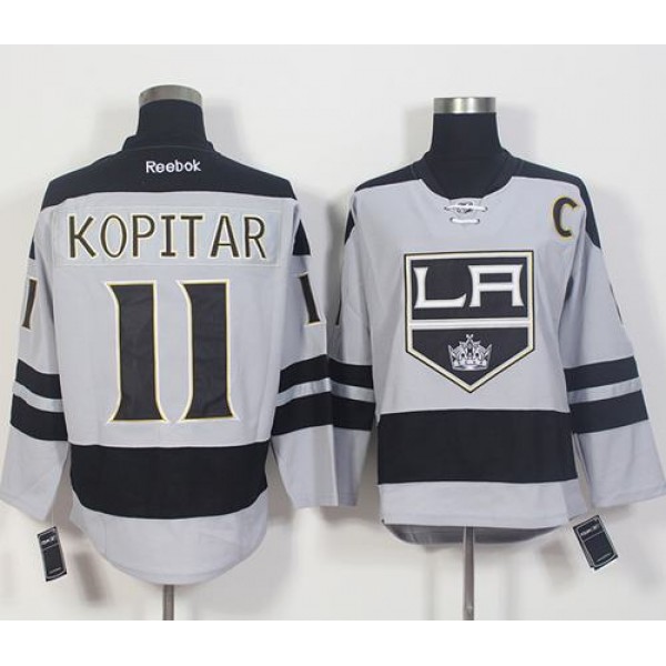Kings #11 Anze Kopitar Gray Alternate Stitched Jersey