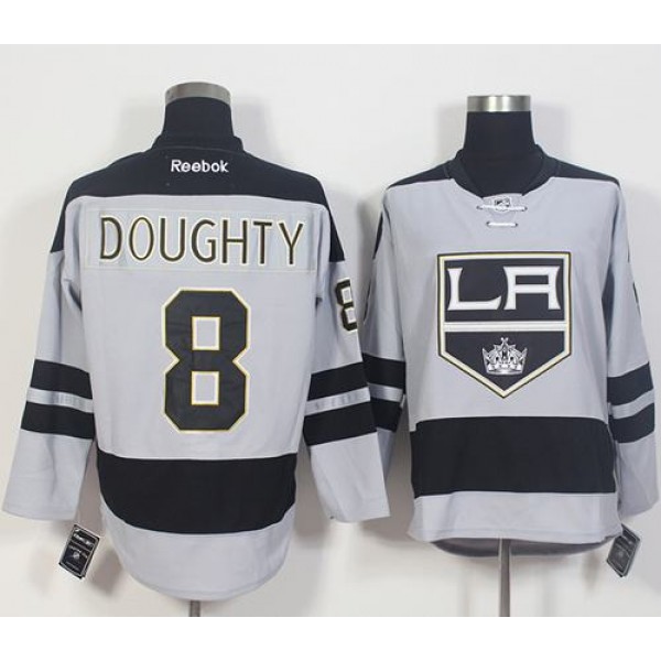 Kings #8 Drew Doughty Gray Alternate Stitched Jersey