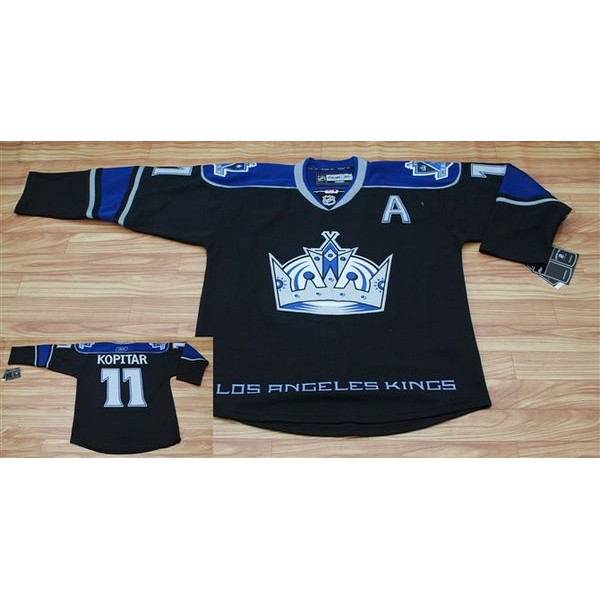 Kings #11 Anze Kopitar Black Third Stitched Jersey