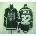 Kings #32 Jonathan Quick Black Ice Stitched Jersey
