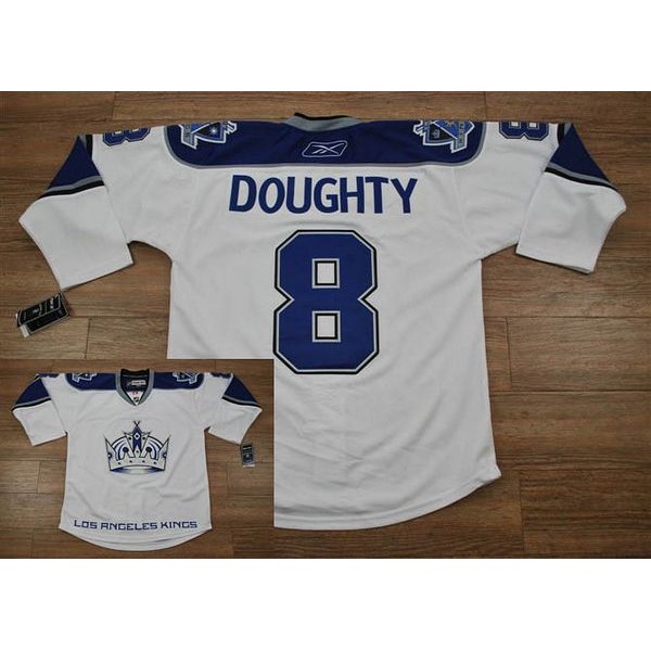 Kings #8 Drew Doughty White Stitched Jersey