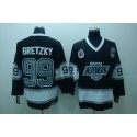 Kings #99 Wayne Gretzky Black CCM Throwback Stitched Jersey