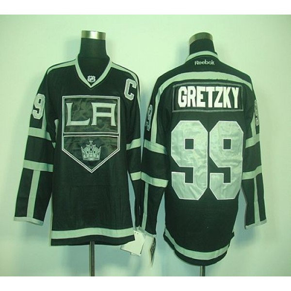 Kings #99 Wayne Gretzky Black Ice Stitched Jersey