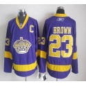 Kings #23 Dustin Brown Purple Stitched Jersey
