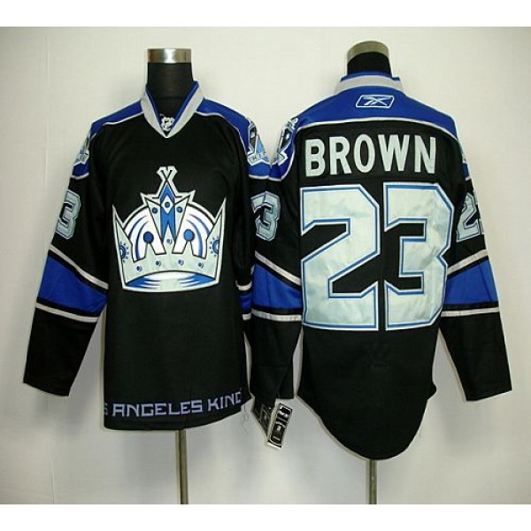 Kings #23 Dustin Brown Black Third Stitched Jersey