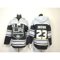 Kings #23 Dustin Brown Black Sawyer Hooded Sweatshirt Stitched Jersey