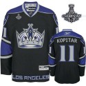 Kings #11 Anze Kopitar Black Third 2014 Stanley Cup Champions Stitched Jersey