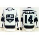 Kings #14 Justin Williams White Stitched Jersey