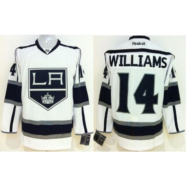 Kings #14 Justin Williams White Stitched Jersey
