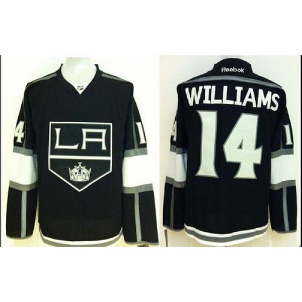Kings #14 Justin Williams Black Stitched Jersey