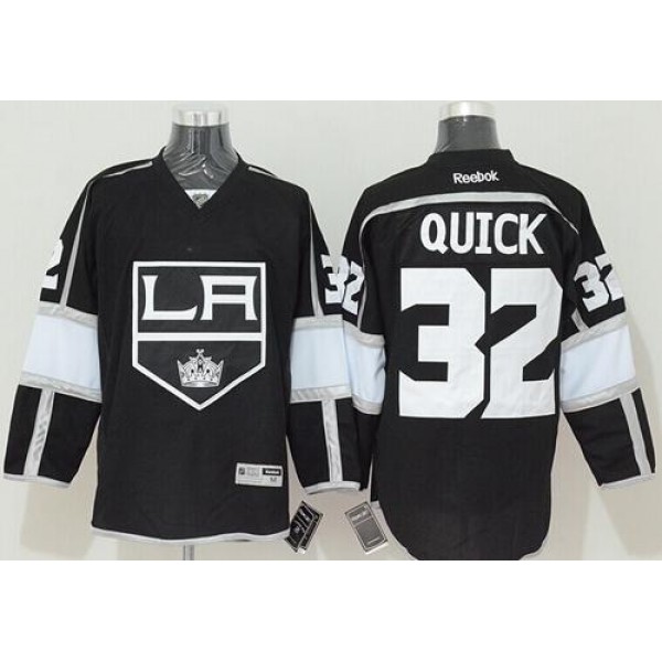 Kings #32 Jonathan Quick Black Home Stitched Jersey