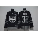 Los Angeles Kings #32 Jonathan Quick Black 1917-2017 100th Anniversary Stitched Jersey