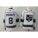 Los Angeles Kings #8 Drew Doughty White Stitched Adidas Jersey