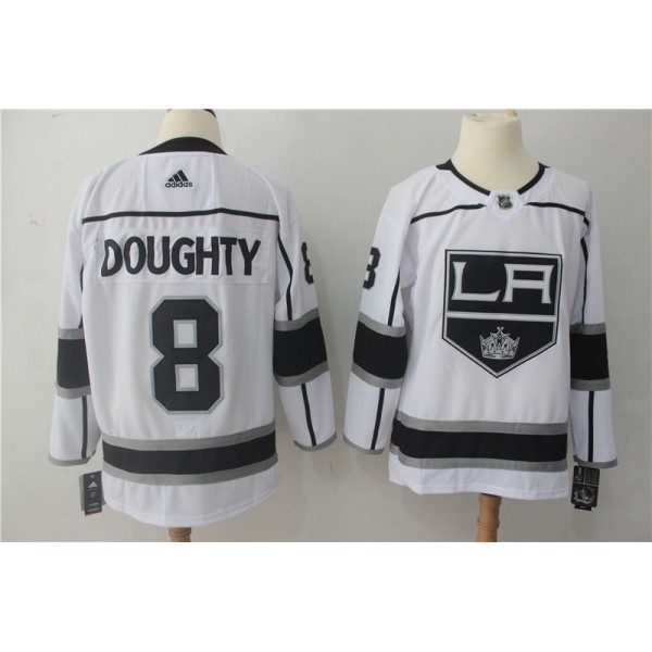Los Angeles Kings #8 Drew Doughty White Stitched Adidas Jersey
