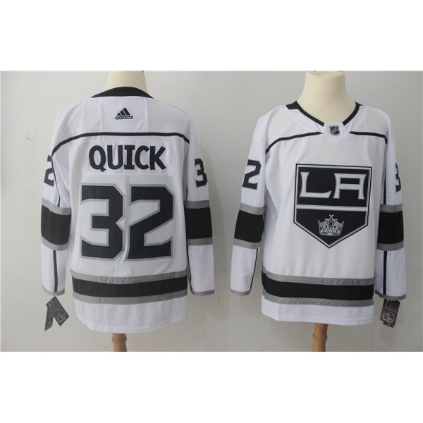 Los Angeles Kings #32 Jonathan Quick White Stitched Adidas Jersey