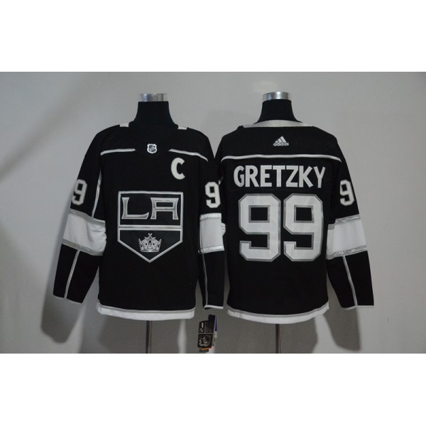 Los Angeles Kings #99 Wayne Gretzky Black Stitched Jersey