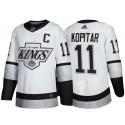 Los Angeles Kings #11 Anze Kopitar White Throwback Stitched Jersey