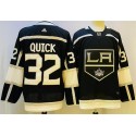 Los Angeles Kings #32 Jonathan Quick Black Stitched Jersey