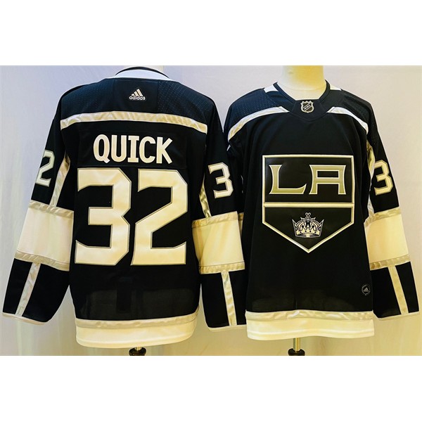 Los Angeles Kings #32 Jonathan Quick Black Stitched Jersey