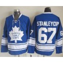 Maple Leafs #67 Stanley Cup Blue CCM Throwback Stitched Jersey