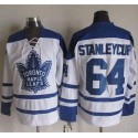 Maple Leafs #64 Stanley Cup White CCM Throwback Third Stitched Jersey