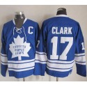 Maple Leafs #17 Wendel Clark Blue CCM Throwback Third Stitched Jersey