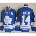Maple Leafs #14 Dave Keon Blue CCM Throwback Third Stitched Jersey