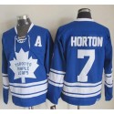 Maple Leafs #7 Tim Horton Blue CCM Throwback Third Stitched Jersey