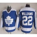 Maple Leafs #22 Tiger Williams Blue White CCM Throwback Stitched Jersey