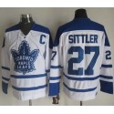 Maple Leafs #27 Darryl Sittler White CCM Throwback Winter Classic Stitched Jersey