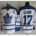 Maple Leafs #17 Wendel Clark White CCM Throwback Winter Classic Stitched Jersey