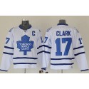 Maple Leafs #17 Wendel Clark White Stitched Jersey
