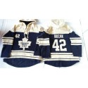 Maple Leafs #42 Tyler Bozak Blue Sawyer Hooded Sweatshirt Stitched Jersey