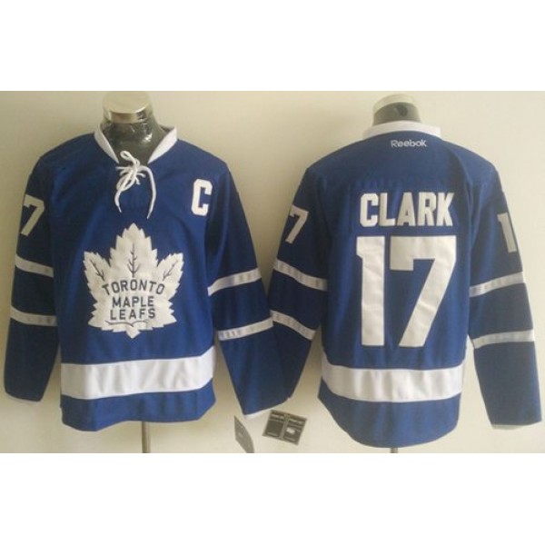 Maple Leafs #17 Wendel Clark Blue New Stitched Jersey