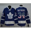 Maple Leafs #34 Auston Matthews Blue USA Flag Fashion Stitched Jersey