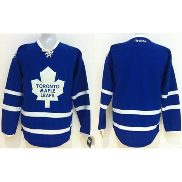 Maple Leafs Blank Stitched Blue Jersey