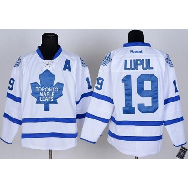 Maple Leafs #19 Joffrey Lupul White Stitched Jersey