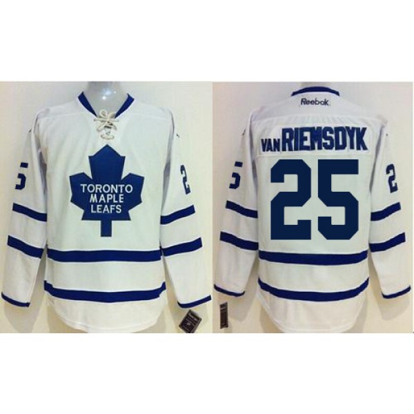 Maple Leafs #25 James Van Riemsdyk White Stitched Jersey